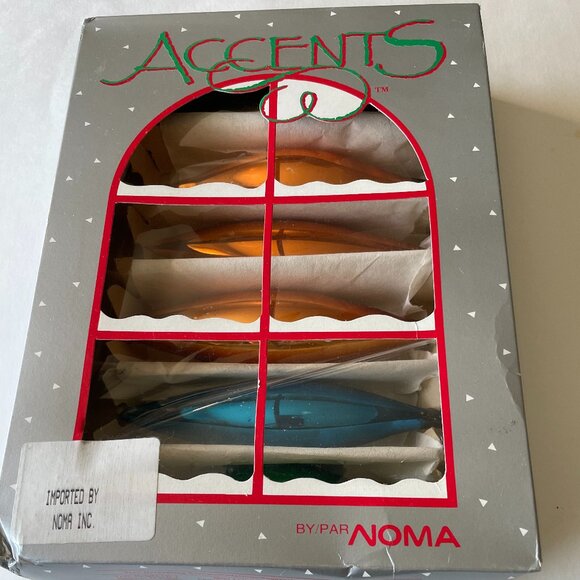 Vintage Icicle Tear Drop Glass Tree Ornaments - Picture 3 of 3